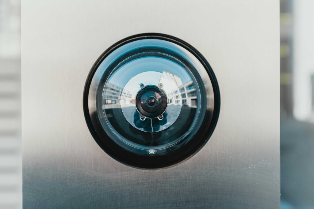 "A hidden camera jammer blocking surveillance signals." "How security camera signal jammers work in preventing surveillance." "Illustration of privacy protection tools including camera jammers."